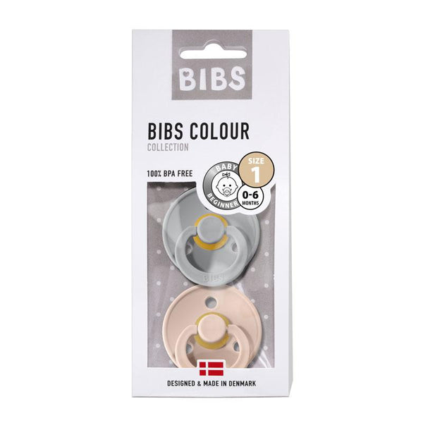 Chupetes BIBS Colour Tie Dye Cloud y Ivory 6-18 meses, 2pcs. 