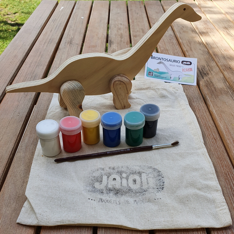 Juguete de madera Jaioli - Brontosaurio