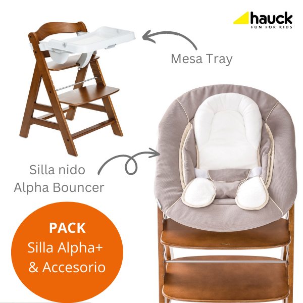 Silla de comer evolutiva Hauck Alpha+ B Rosé – Maxi Crece