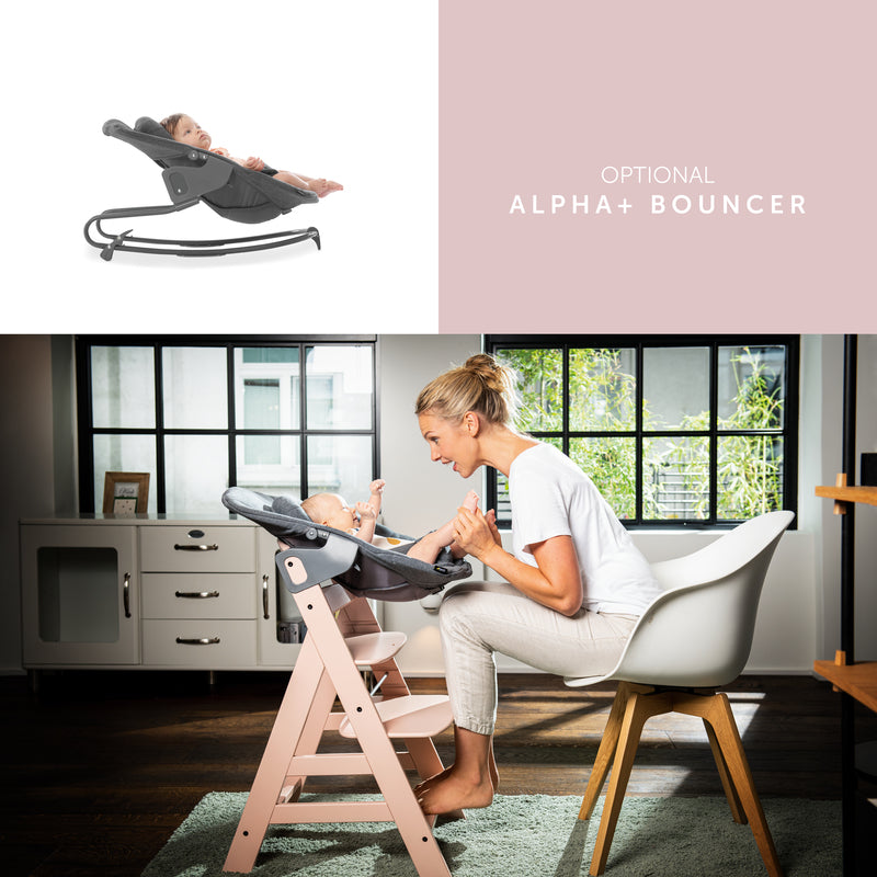 Silla de comer evolutiva Hauck Alpha+ B Rosé