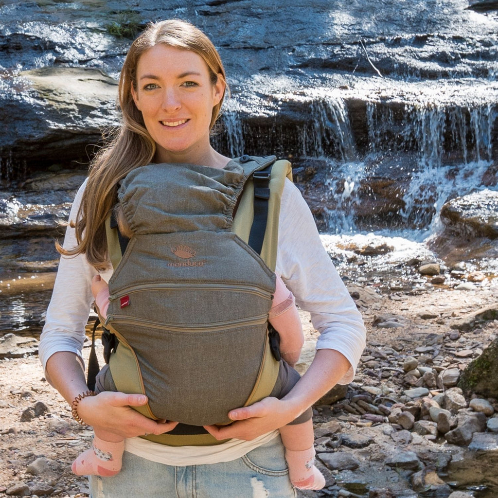 Mochila Portabebé Manduca XT Cotton Denim-Olive