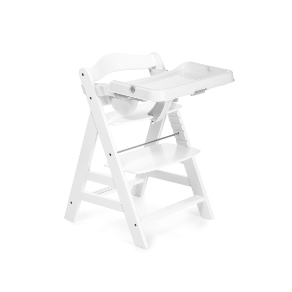 Pack Silla de comer Alpha+ White & Accesorio Hauck