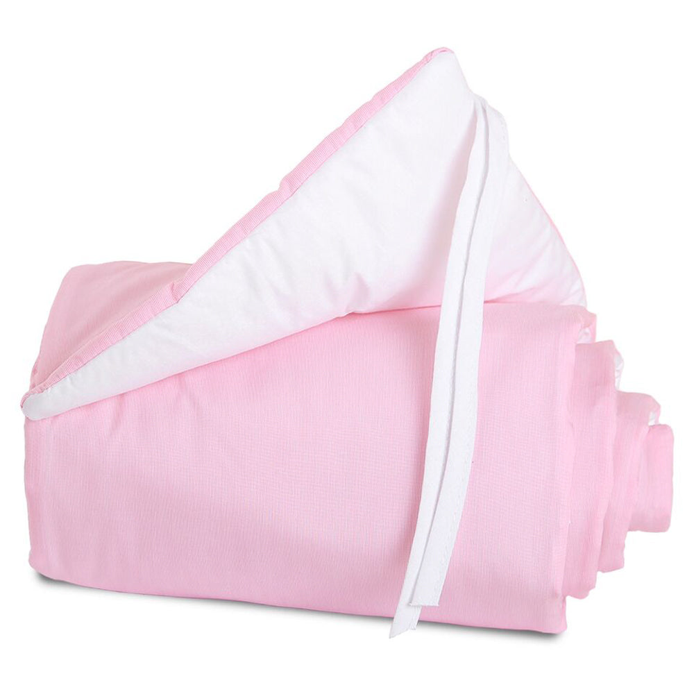 protector rosado cuna de colecho babybay