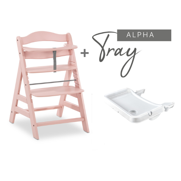 Pack Silla de comer Alpha+Rose & Accesorio Hauck