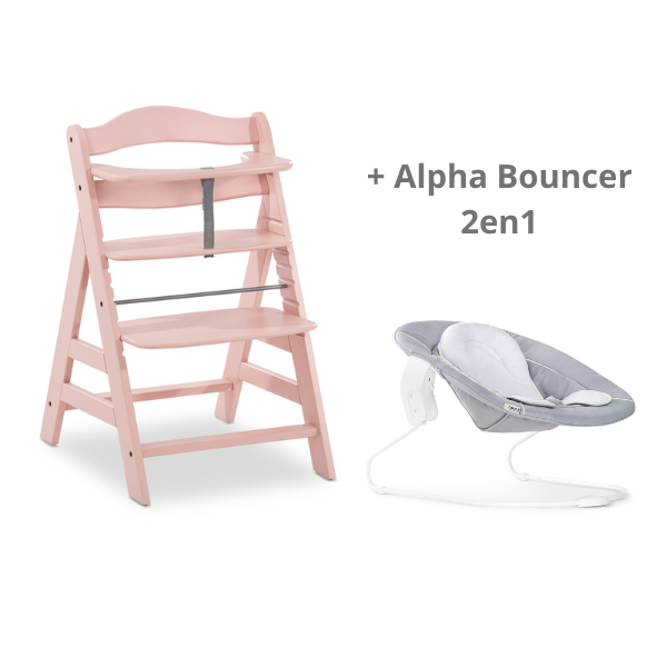 Pack Silla de comer Alpha+Rose & Accesorio Hauck