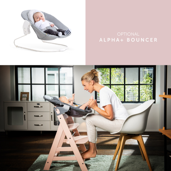 Pack Silla de comer Alpha+Rose & Accesorio Hauck