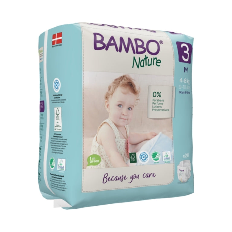 Pañal ecológico Bambo Nature 3 (4-8 kg)