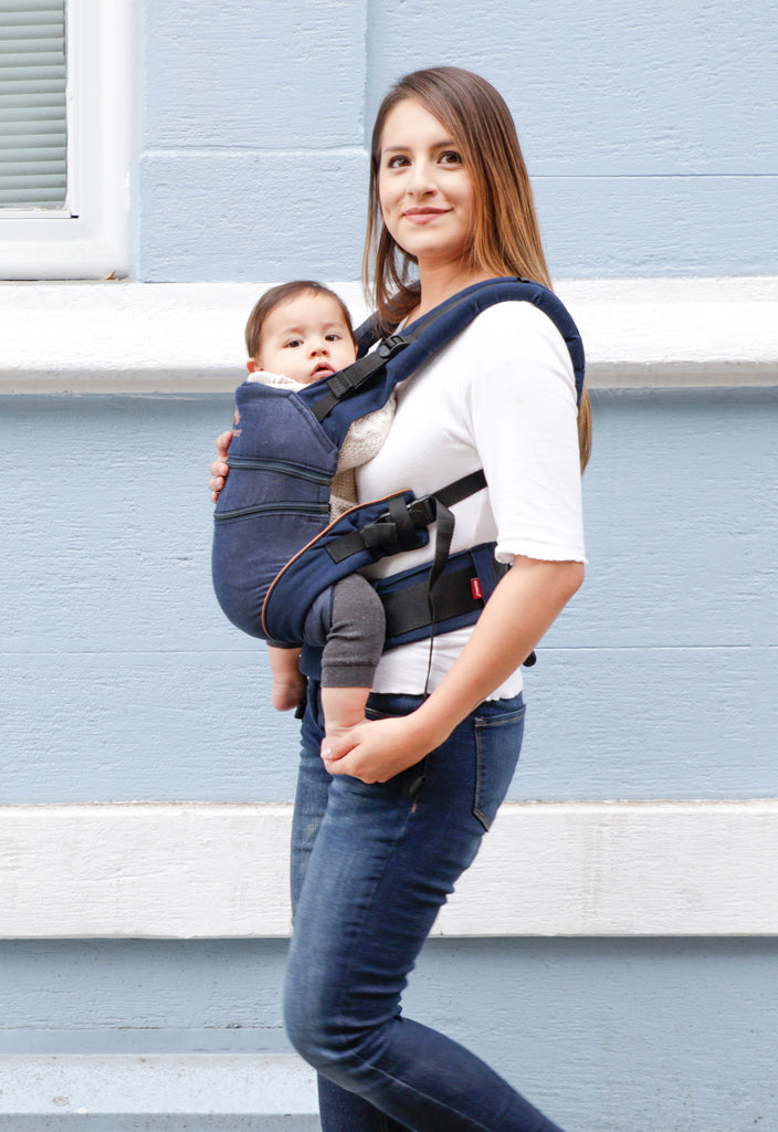 Mochila Portabebé Manduca XT Cotton Denim-blue