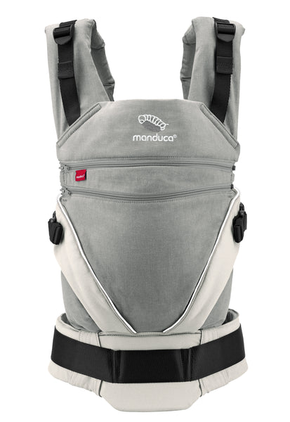 Mochila Portabebé Manduca XT Cotton Gris y Blanco