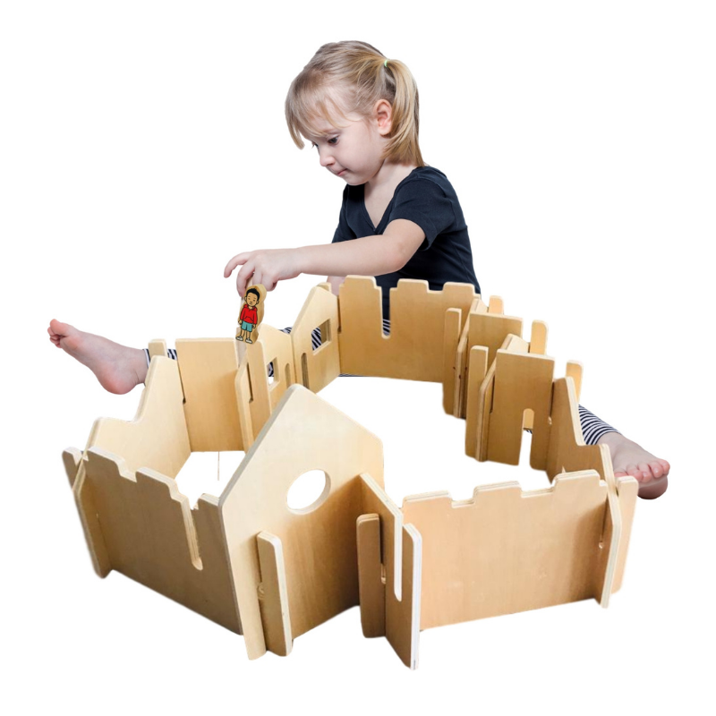 Woodis Constructor Natural Set Chico, 14 Piezas