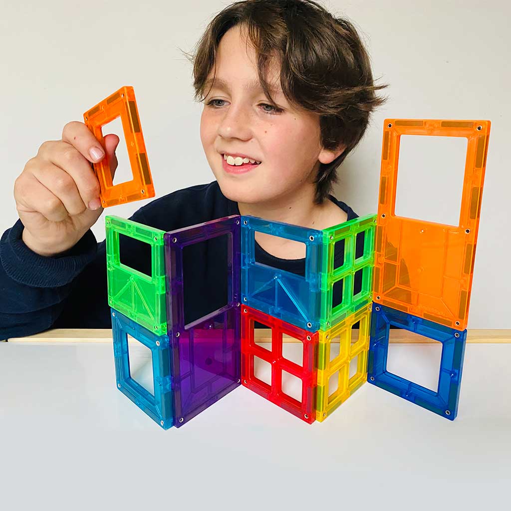 Imanix Puertas y ventanas 16 piezas magnéticas, Braintoys - Juego de construcción
