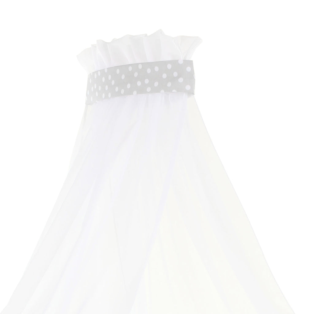 Dosel Gris con Puntos Blancos